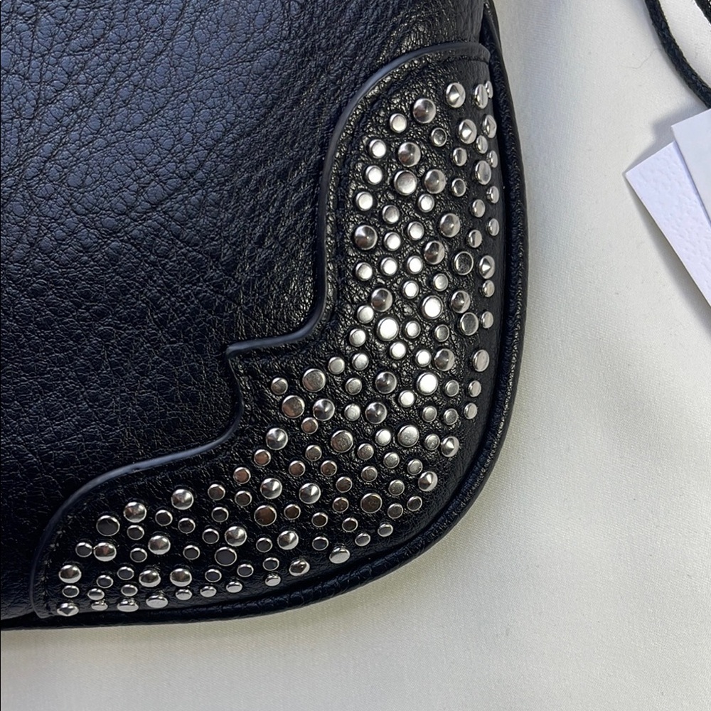 Jessica Simpson Black Leather Shoulder Bag - Picture 6 of 7